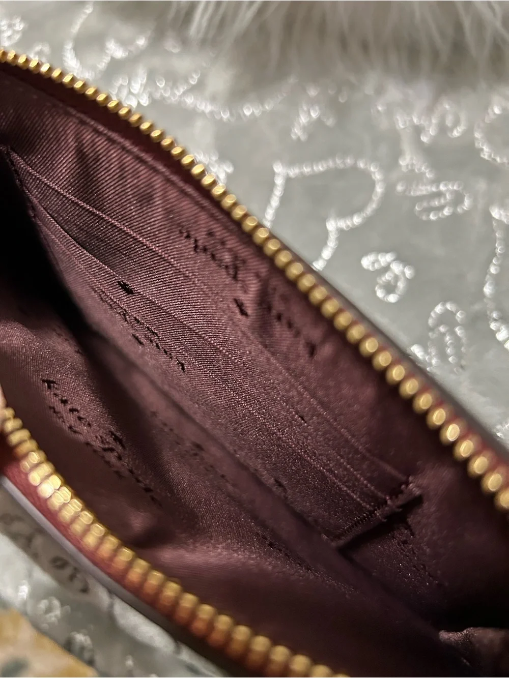 NWT Kate Spade Burgundy Quilted Floral Top-Handle Satchel and matching wallet